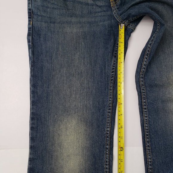 Aeropostale Jeans Chelsea Bootcut Y2K Low Rise Denim Womens Size 3/4 Short - Picture 4 of 16